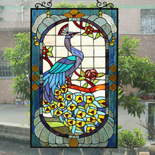 Load image into Gallery viewer, RADIANCE goods Animal Stained Glass Window Panel 33"x19.88"