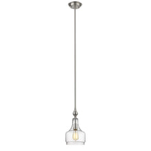 Load image into Gallery viewer, RADIANCE goods Transitional 1 Light Brushed Nickel Ceiling Pendant 8&quot; Wide

