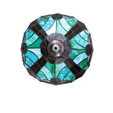 Load image into Gallery viewer, RADIANCE goods Tiffany-Style Antique Dark Bronze 1-Light Victorian Table Lamp 12&quot; Shade
