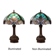 Load image into Gallery viewer, RADIANCE goods Tiffany-Style Antique Dark Bronze 1-Light Victorian Table Lamp 12&quot; Shade
