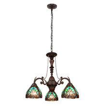 Load image into Gallery viewer, RADIANCE goods Victorian-Style 3-Light Antique Dark Bronze Finish Mini Chandelier 24&quot; Wide
