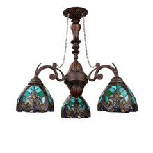 Load image into Gallery viewer, RADIANCE goods Victorian-Style 3-Light Antique Dark Bronze Finish Mini Chandelier 24&quot; Wide
