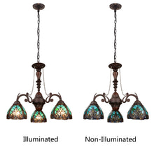 Load image into Gallery viewer, RADIANCE goods Victorian-Style 3-Light Antique Dark Bronze Finish Mini Chandelier 24&quot; Wide
