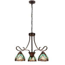 Load image into Gallery viewer, RADIANCE goods Victorian-Style 3-Light Antique Dark Bronze Finish Mini Chandelier 25&quot; Wide
