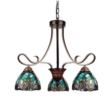 Load image into Gallery viewer, RADIANCE goods Victorian-Style 3-Light Antique Dark Bronze Finish Mini Chandelier 25&quot; Wide
