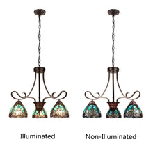 Load image into Gallery viewer, RADIANCE goods Victorian-Style 3-Light Antique Dark Bronze Finish Mini Chandelier 25&quot; Wide

