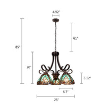 Load image into Gallery viewer, RADIANCE goods Victorian-Style 5-Light Antique Dark Bronze Finish Large Chandelier 25&quot; Wide
