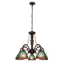 Load image into Gallery viewer, RADIANCE goods Victorian-Style 5-Light Antique Dark Bronze Finish Large Chandelier 27&quot; Wide
