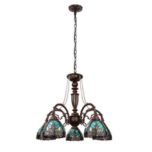 Load image into Gallery viewer, RADIANCE goods Victorian-Style 5-Light Antique Dark Bronze Finish Large Chandelier 27&quot; Wide
