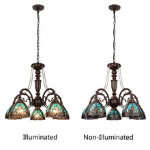 Load image into Gallery viewer, RADIANCE goods Victorian-Style 5-Light Antique Dark Bronze Finish Large Chandelier 27&quot; Wide
