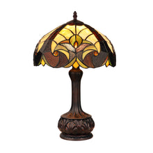 Load image into Gallery viewer, RADIANCE goods Tiffany-Style Antique Dark Bronze 1-Light Victorian Table Lamp 12&quot; Shade
