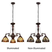 Load image into Gallery viewer, RADIANCE goods Victorian-Style 3-Light Antique Dark Bronze Finish Mini Chandelier 24&quot; Wide
