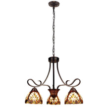 Load image into Gallery viewer, RADIANCE goods Victorian-Style 3-Light Antique Dark Bronze Finish Mini Chandelier 25&quot; Wide
