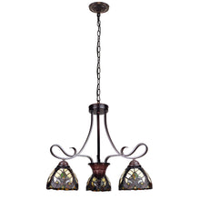 Load image into Gallery viewer, RADIANCE goods Victorian-Style 3-Light Antique Dark Bronze Finish Mini Chandelier 25&quot; Wide
