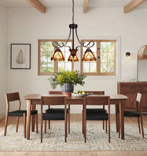 Load image into Gallery viewer, RADIANCE goods Victorian-Style 3-Light Antique Dark Bronze Finish Mini Chandelier 25&quot; Wide
