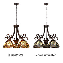 Load image into Gallery viewer, RADIANCE goods Victorian-Style 5-Light Antique Dark Bronze Finish Large Chandelier 25&quot; Wide
