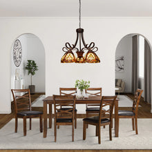 Load image into Gallery viewer, RADIANCE goods Victorian-Style 5-Light Antique Dark Bronze Finish Large Chandelier 25&quot; Wide
