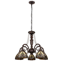 Load image into Gallery viewer, RADIANCE goods Victorian-Style 5-Light Antique Dark Bronze Finish Large Chandelier 27&quot; Wide
