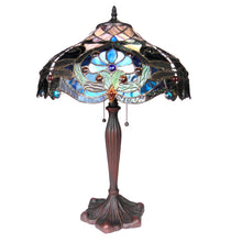 Load image into Gallery viewer, RADIANCE goods Tiffany-Style 2 Light Victorian Table Lamp 17&quot; Shade
