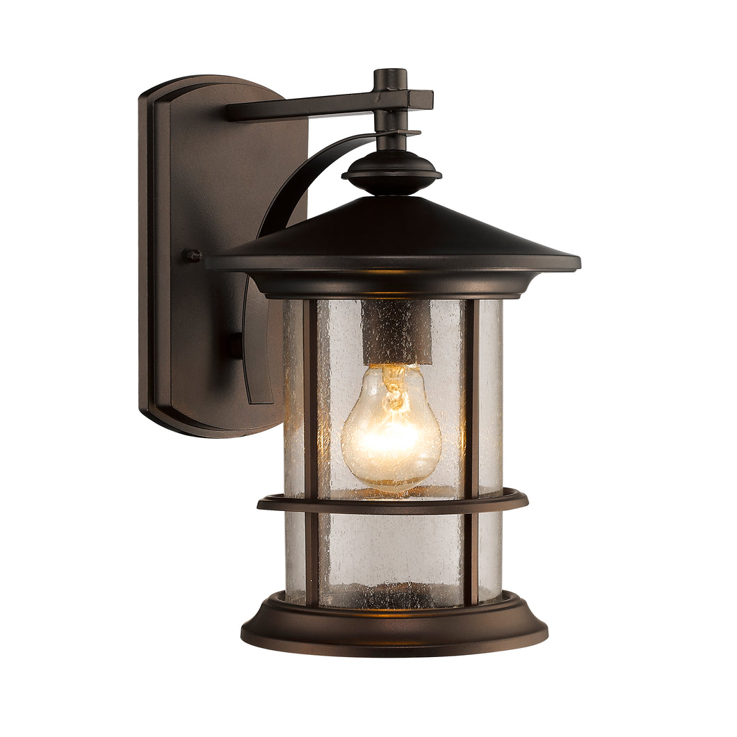 RADIANCE goods Transitional 1 Light Rubbed Bronze Outdoor Wall Sconce