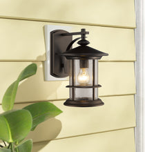 Load image into Gallery viewer, RADIANCE goods Transitional 1 Light Rubbed Bronze Outdoor Wall Sconce
