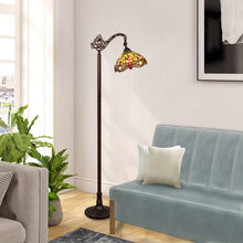 Load image into Gallery viewer, RADIANCE goods 1 Light Antique Dark Bronze Finish Reading Floor Lamp 11&quot; Shade
