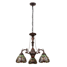 Load image into Gallery viewer, RADIANCE goods 3-Light Antique Dark Bronze Finish Mini Chandelier 24&quot; Wide
