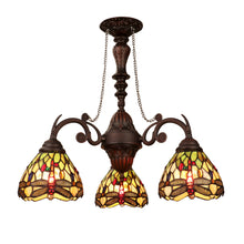 Load image into Gallery viewer, RADIANCE goods 3-Light Antique Dark Bronze Finish Mini Chandelier 24&quot; Wide
