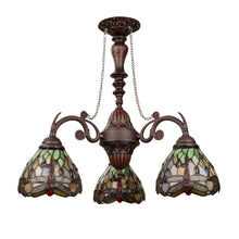 Load image into Gallery viewer, RADIANCE goods 3-Light Antique Dark Bronze Finish Mini Chandelier 24&quot; Wide
