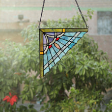 Load image into Gallery viewer, RADIANCE goods Mission Stained Glass Window Panel 9.8&quot;x9.8&quot;
