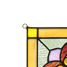 Load image into Gallery viewer, RADIANCE goods 2 Pieces Victorian Stained Glass Window Panel 9.8&quot;x9.8&quot;
