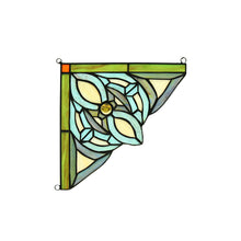 Load image into Gallery viewer, RADIANCE goods 2 Pieces Victorian Stained Glass Window Panel 8&quot;x8&quot;
