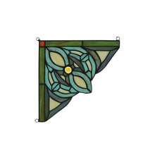 Load image into Gallery viewer, RADIANCE goods 2 Pieces Victorian Stained Glass Window Panel 8&quot;x8&quot;
