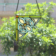 Load image into Gallery viewer, RADIANCE goods Victorian Stained Glass Window Panel 8&quot;x8&quot;
