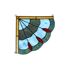 Load image into Gallery viewer, RADIANCE goods 2 Pieces Victorian Stained Glass Window Panel 8&quot;x8&quot;
