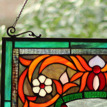 Load image into Gallery viewer, RADIANCE goods Tiffany-style Animal Design Window Panel 18&quot; x 25&quot;
