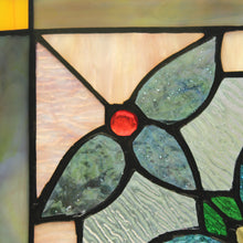 Load image into Gallery viewer, RADIANCE goods 2 Pieces Victorian Stained Glass Window Panel 9.8&quot;x9.8&quot;
