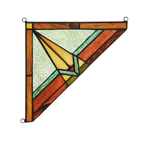 Load image into Gallery viewer, RADIANCE goods 2 Pieces Mission Stained Glass Window Panel 8&quot;x8&quot;

