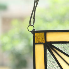 Load image into Gallery viewer, RADIANCE goods 2 Pieces Mission Stained Glass Window Panel 8&quot;x8&quot;
