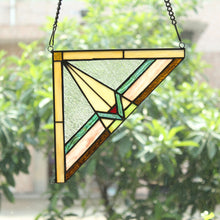 Load image into Gallery viewer, RADIANCE goods 2 Pieces Mission Stained Glass Window Panel 8&quot;x8&quot;
