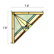 Load image into Gallery viewer, RADIANCE goods 2 Pieces Mission Stained Glass Window Panel 8&quot;x8&quot;
