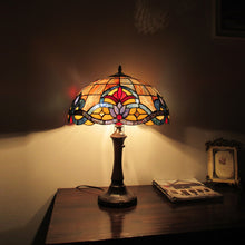 Load image into Gallery viewer, RADIANCE goods Tiffany-Style 2 Light Victorian Table Lamp 16&quot; Shade
