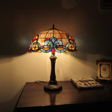 Load image into Gallery viewer, RADIANCE goods Tiffany-Style 2 Light Victorian Table Lamp 16&quot; Shade
