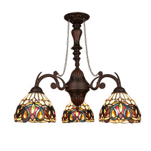 Load image into Gallery viewer, RADIANCE goods Victorian-Style 3-Light Dark Bronze Finish Mini Chandelier 24&quot; Wide
