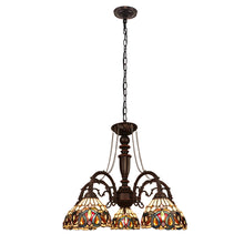 Load image into Gallery viewer, RADIANCE goods Victorian-Style 5-Light Dark Bronze Finish Large Chandelier 27&quot; Wide
