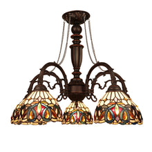 Load image into Gallery viewer, RADIANCE goods Victorian-Style 5-Light Dark Bronze Finish Large Chandelier 27&quot; Wide
