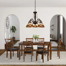 Load image into Gallery viewer, RADIANCE goods Victorian-Style 5-Light Dark Bronze Finish Large Chandelier 27&quot; Wide
