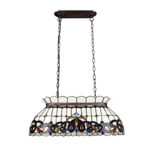 Load image into Gallery viewer, RADIANCE goods Victorian-Style 3-Light Dark Bronze Finish Island Pendant 28&quot; Wide
