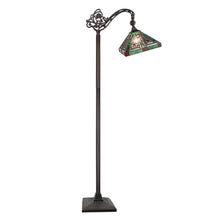 Load image into Gallery viewer, RADIANCE goods Tiffany-Style 1-Light Mission Reading Floor Lamp 11&quot; Shade
