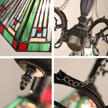 Load image into Gallery viewer, RADIANCE goods Tiffany-Style 5-Light Mission Large Chandelier 27&quot; Wide

